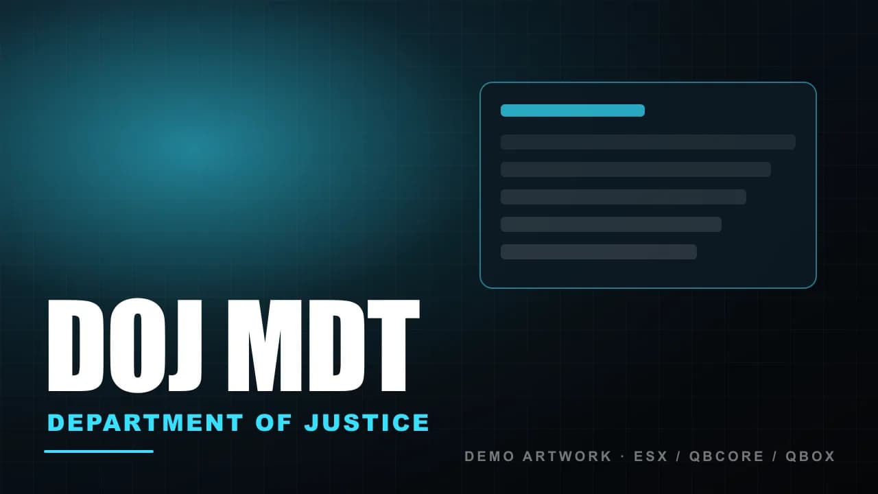 Department of Justice MDT - OPEN SOURCE