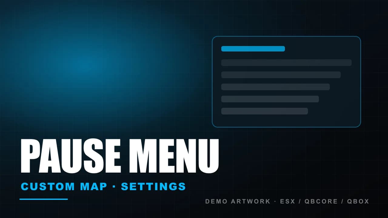 Pause Menu | Custom Map + Settings