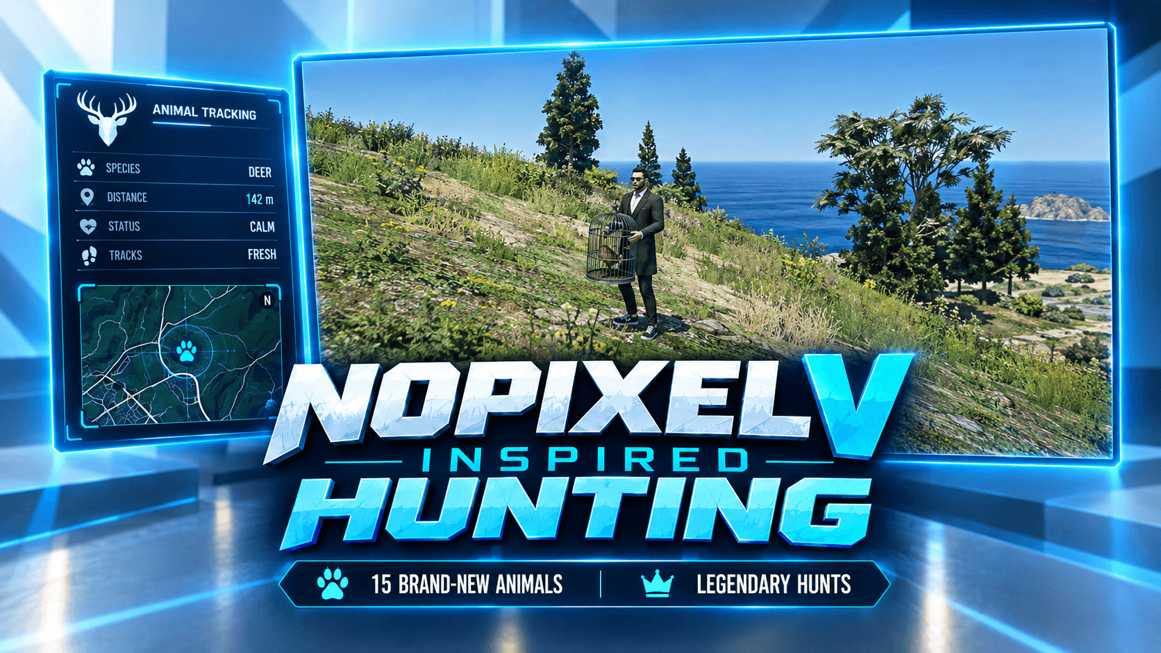 NoPixel V Inspired Hunting | 15 Brand-New Animals + Legendary Hunts